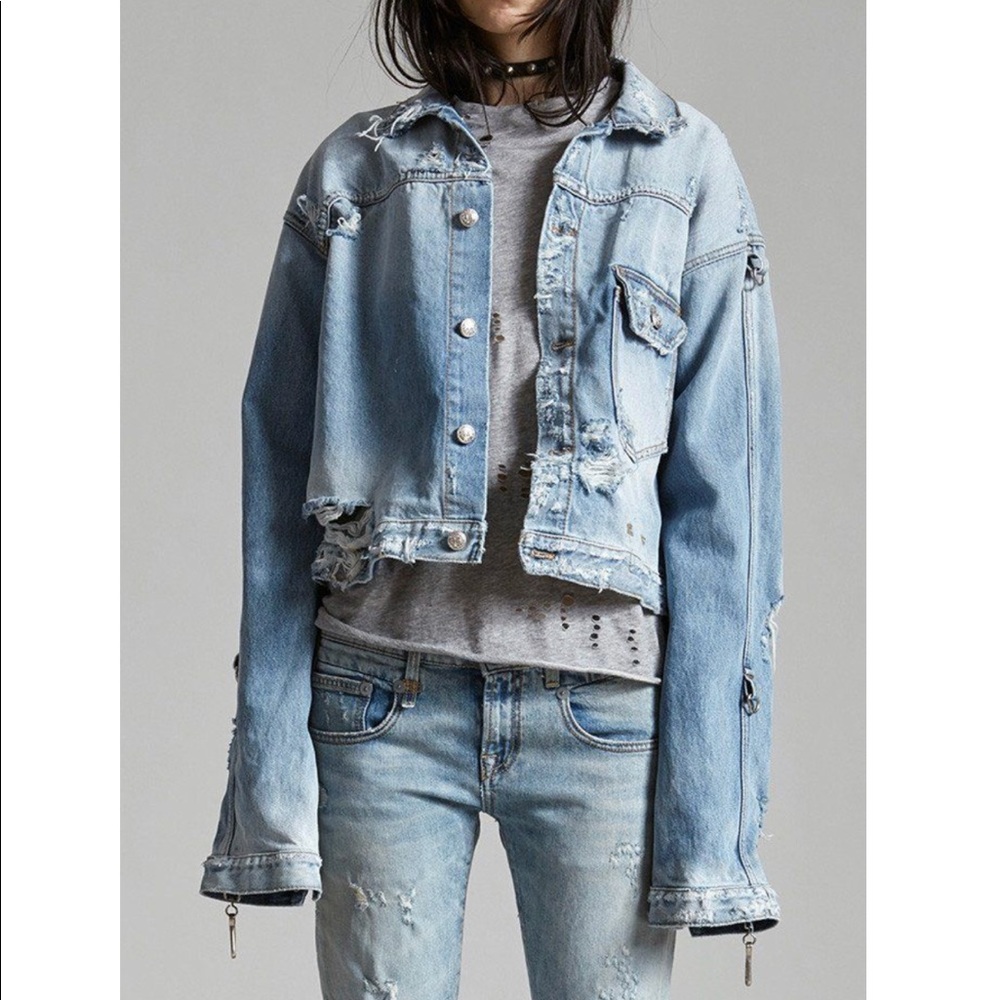 R13 Hook Trucker Denim Jacket Size XS